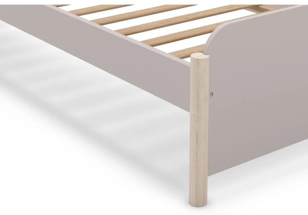Letto per bambini in legno di pino crema 90x190 cm Enola - Marckeric