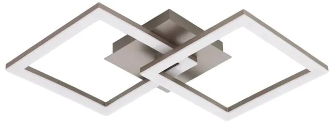 Plafoniera LED Huerta argento IP20 bianco naturale EGLO