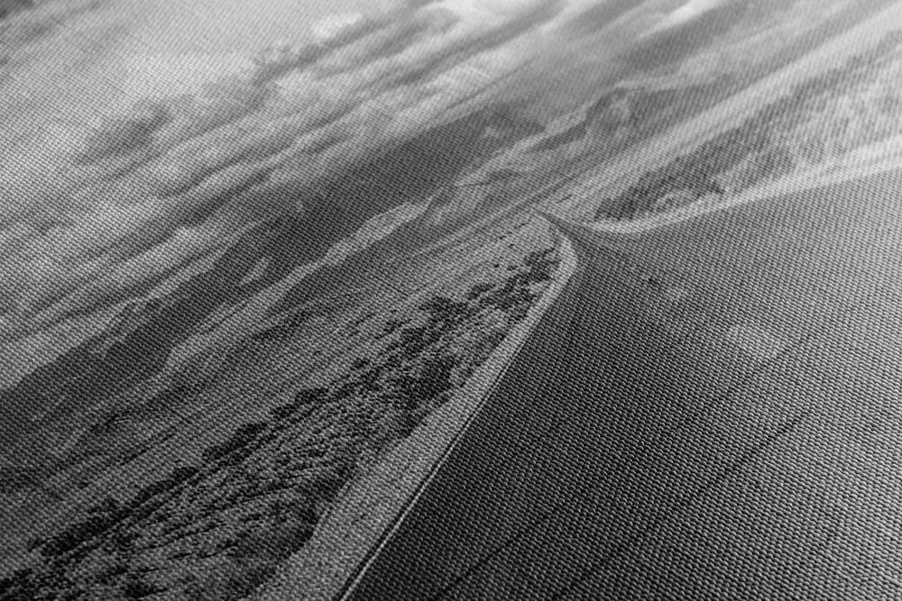 Quadro su tela – Sentiero nel deserto in bianco e nero