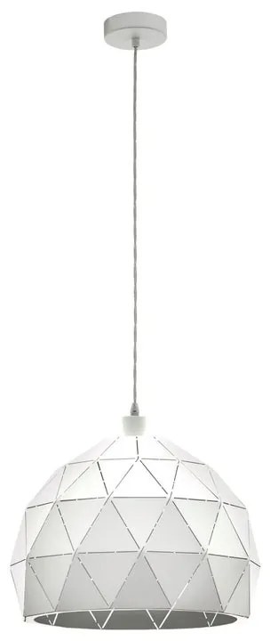 Lampadario Design Roccaforte bianco E27 Ø40cm EGLO