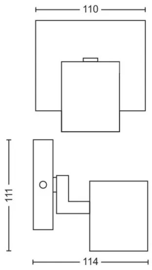 Philips - Luce Spot RUNNER 1xGU10/20W/230V nero