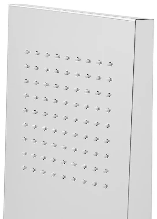 Soffione doccia a sbalzo 22x50 cm cromato in acciaio inox