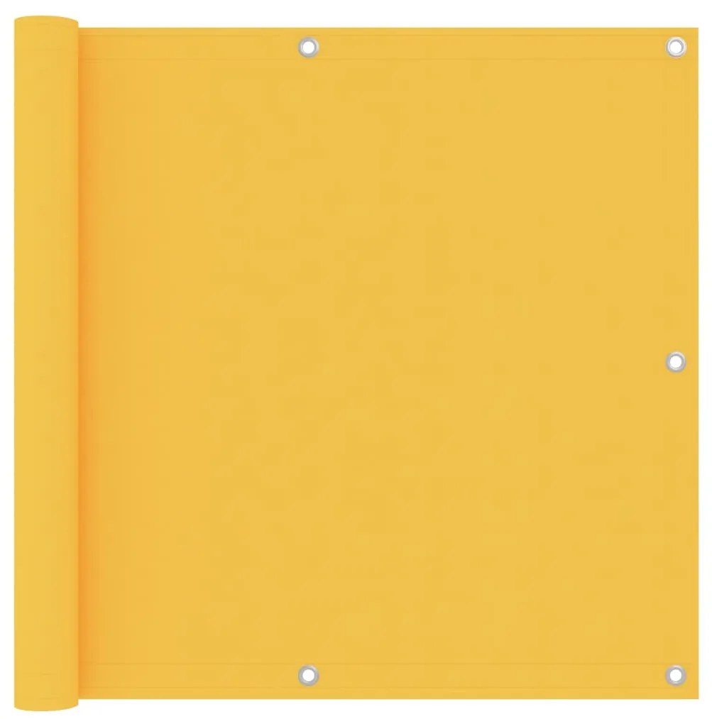 Paravento Balcone Giallo 90x600 Cm Tessuto Oxford /