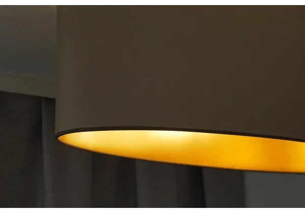 Duolla - Lampadario a sospensione con filo OVAL VEGAN 2xE27/15W/230V beige