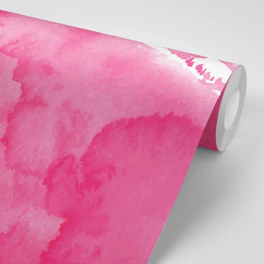 Carta da parati autoadesiva – Mandala acquarello rosa