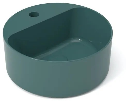 Lavabo da appoggio tondo in ceramica multicolore