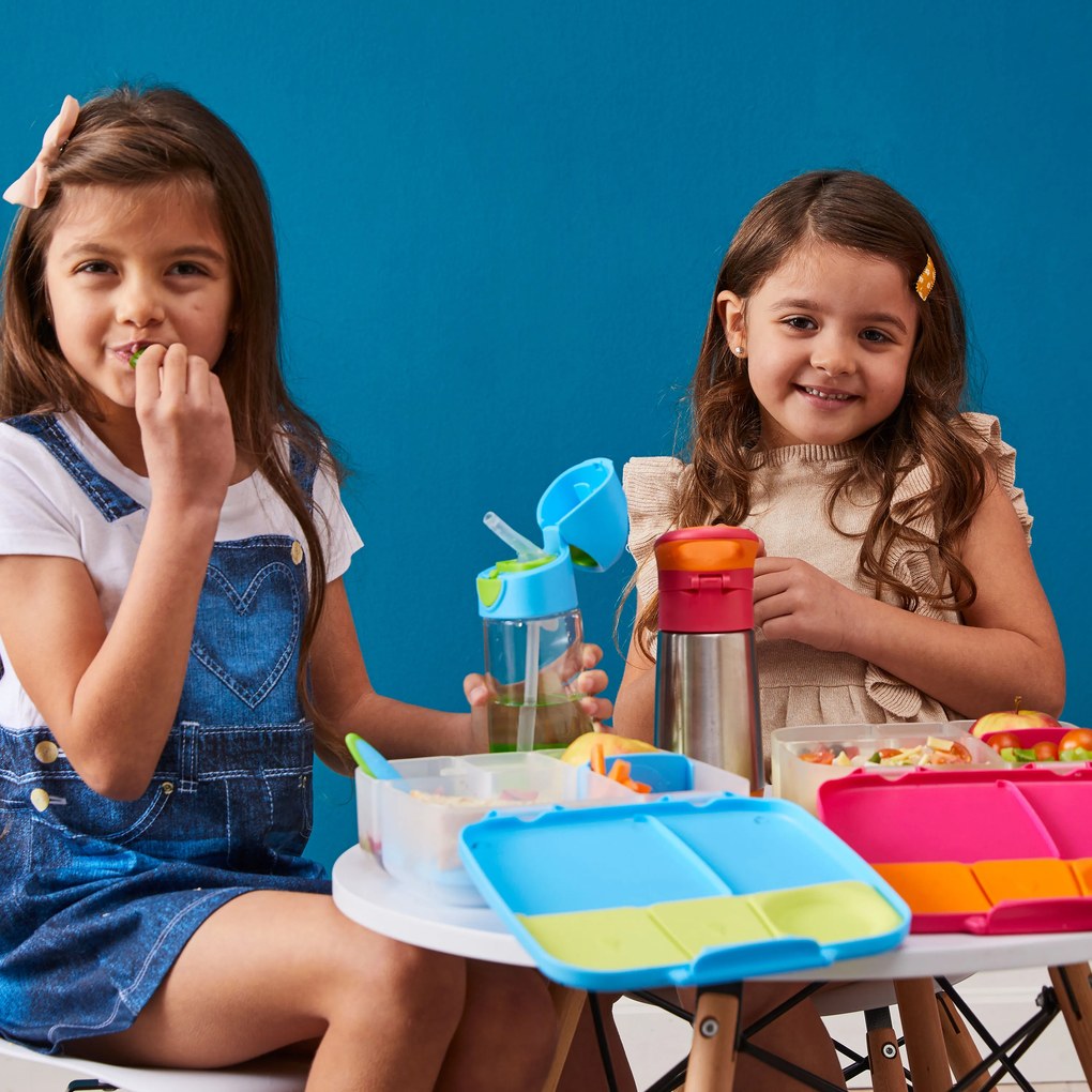 Box porta merenda grande – blu/verde