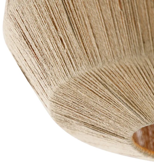 Plafoniera orientale nera con corda - Riki