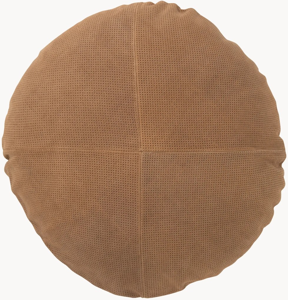 Cuscino rotondo in pelle Diana