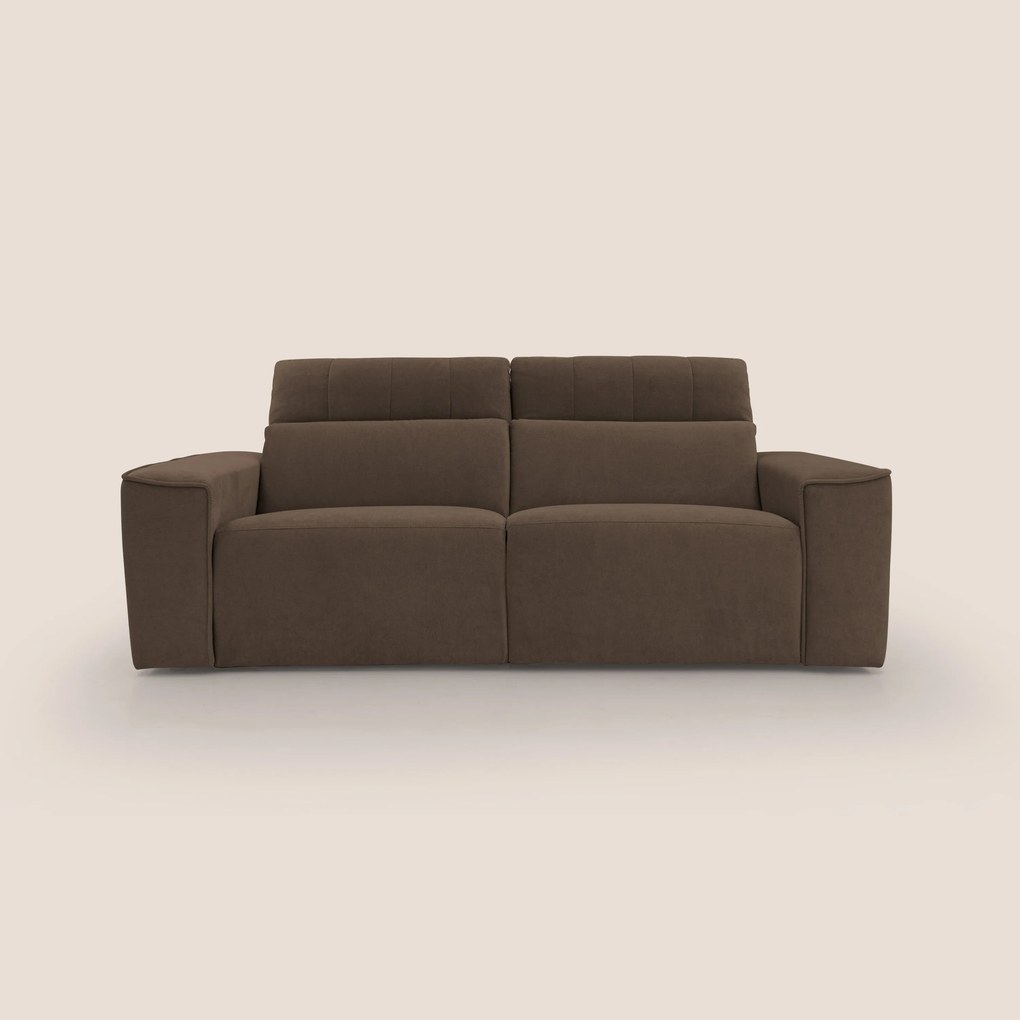 Clark Divano modulare con opzione relax elettrico in tessuto smacchiabile impermeabile T17
