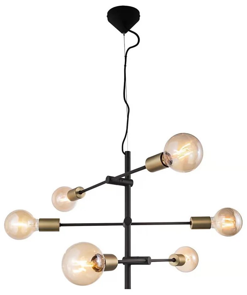 Nordlux - Lampadario a sospensione con cavo JOSEFINE 6xE27/25W/230V