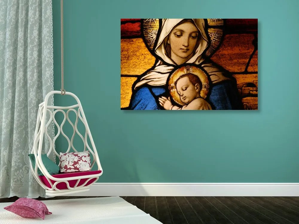 Quadro su tela – Madonna con bambino