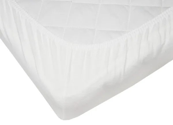 EKO - Telo impermeabile con elastico JERSEY 120x60 cm bianco