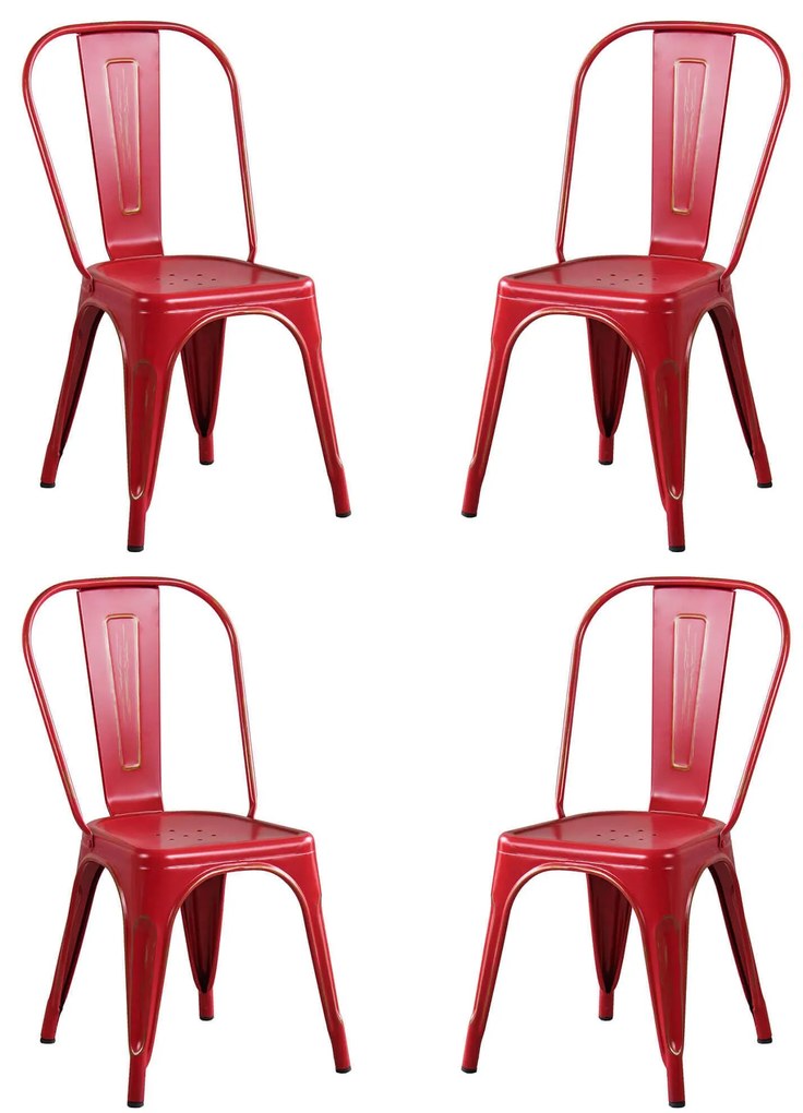 AGATHA - sedia industrial set da 4