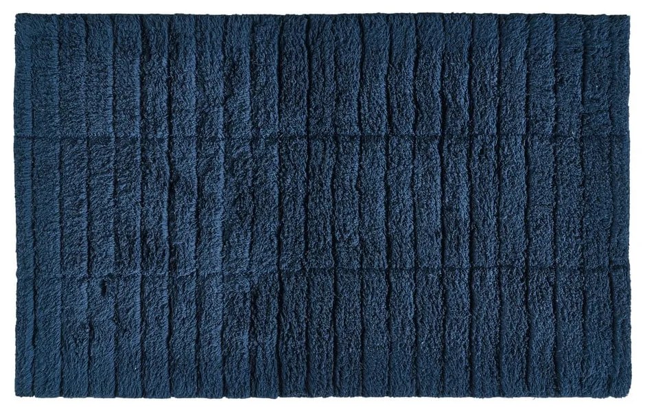 Tappetino da bagno blu 80x50 cm Tiles - Zone
