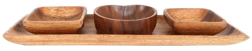 Ciotole da portata con vassoio 4 pz Kora - Premier Housewares