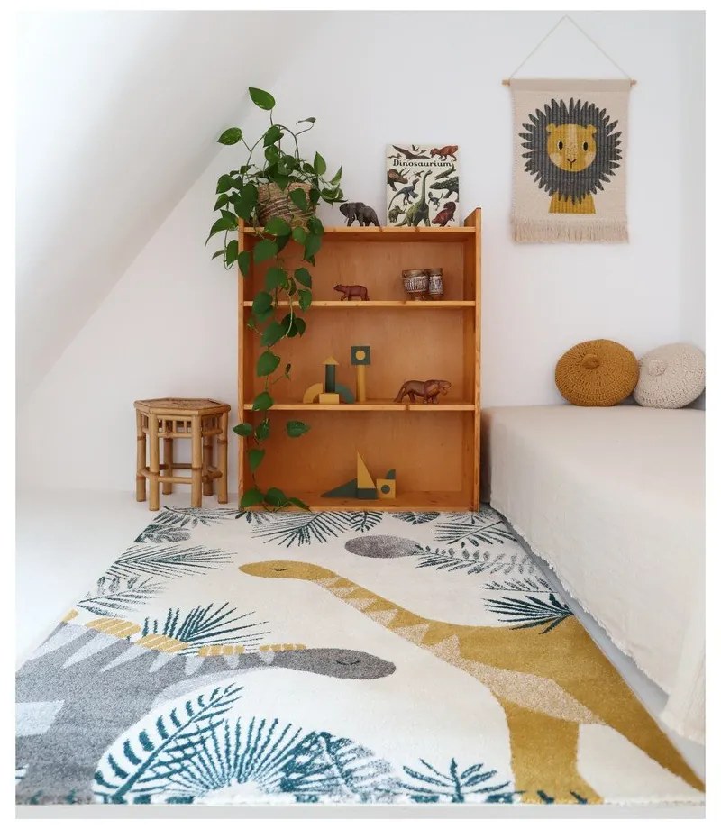 Tappeto per bambini beige 170x120 cm Sensaku - Nattiot