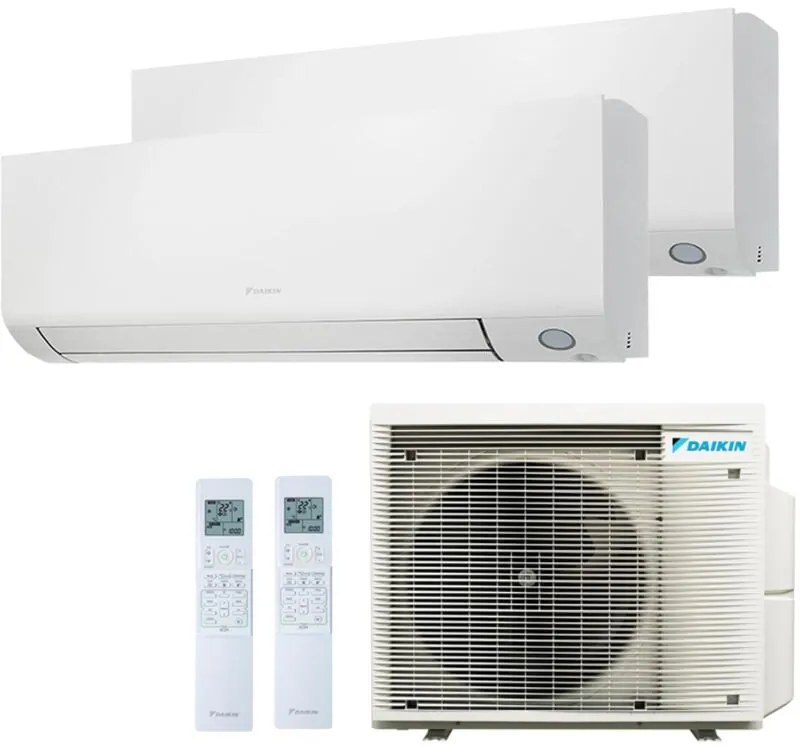 Climatizzatore Dual Split Reversibile Daikin Perfera A+++ 12000-18000 BTU Inverter Wi-Fi (2MXM68A + FTXM35A + FTXM50A)
