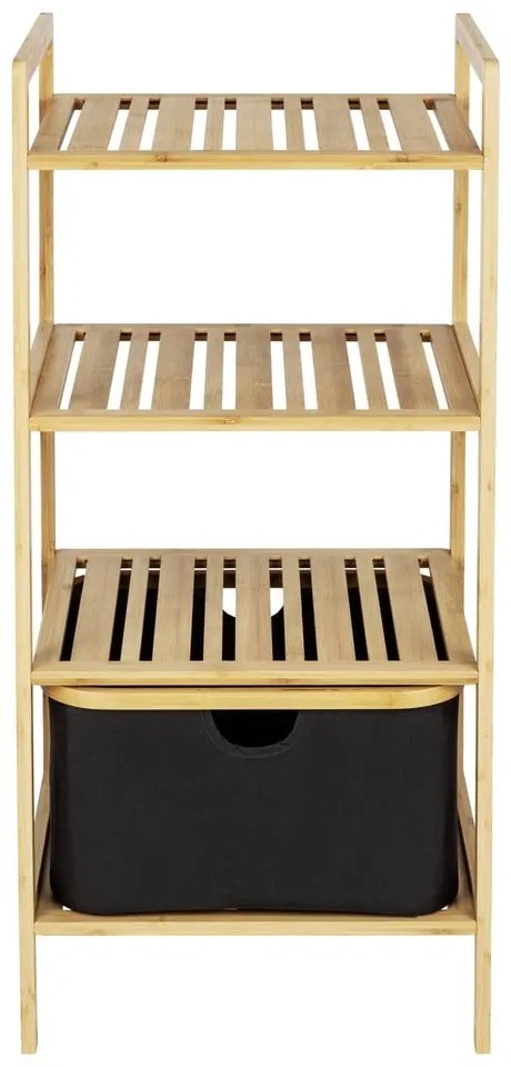 Mensola da bagno in bambù nero/naturale 44x93,5 cm Ecori - Wenko