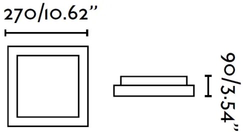 FARO 62968 - Plafoniera TOLA 1 1xE27/20W/230V