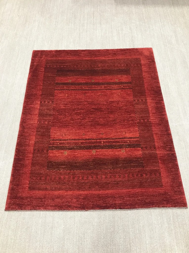 Loribaft Tappeto persiano 160 x 190 Rosso (Iran) Annodato A Mano