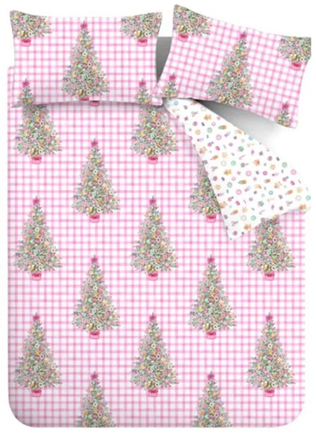 Set copripiumino e federa rosa per letto singolo 135x200 cm Sweets and Treats – Catherine Lansfield