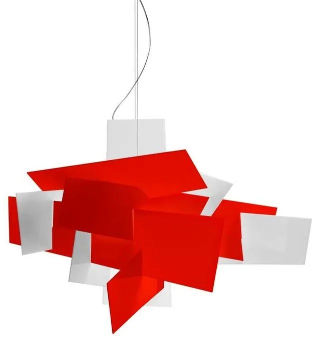 Big Bang Lampada LED a Sospensione Dimmerabile 10m Rosso - Foscarini