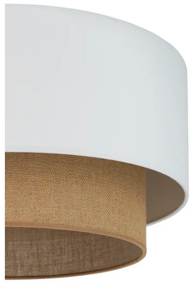 Duolla - Plafoniera BOHO 1xE27/15W/230V diametro 45 cm bianco/marrone