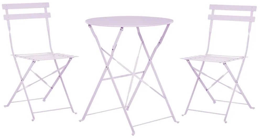 Set da balcone acciaio viola FIORI Beliani