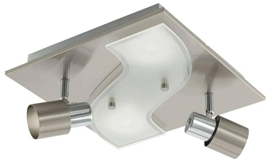 Eglo 96398 - Faretto LED DIRUS 2xGU10/3,3W+2xLED/3,3W