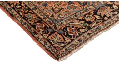 Antik Floreale Terracotta Blu Scuro 100x150 Cm