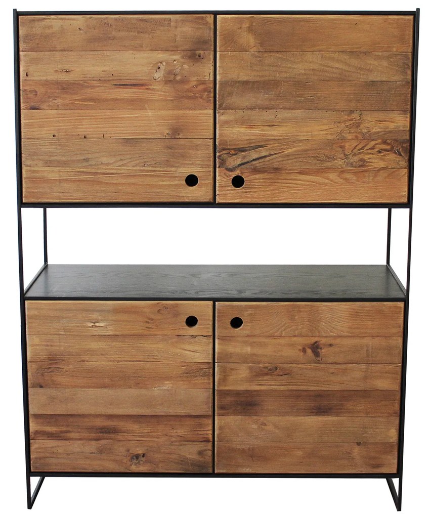 PINUS BLACK - credenza in legno massiccio