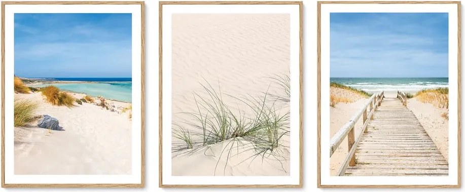 Set di dipinti 3 pz 30x40 cm To the Beach – knor