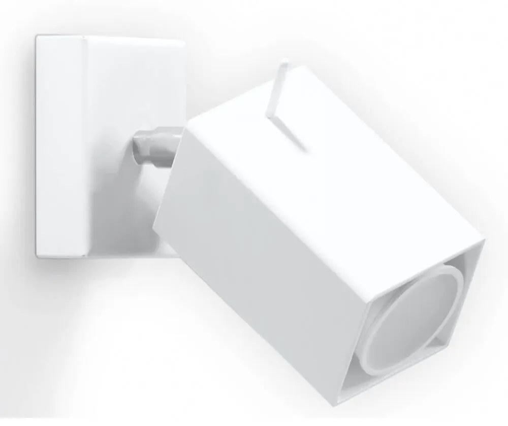 Applique da Parete in Acciaio Verniciato MERIDA GU10 Bianca da interno Colore del corpo Bianco