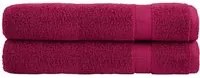 Asciugamani Premium 2 pz Bordeaux 100x200cm 600gsm 100% Cotone 137221