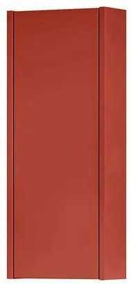 Pensile bagno Niwa laccato opaco paprika, 1 anta apertura da sinistra P 17 x L 30 x H 78.5 cm