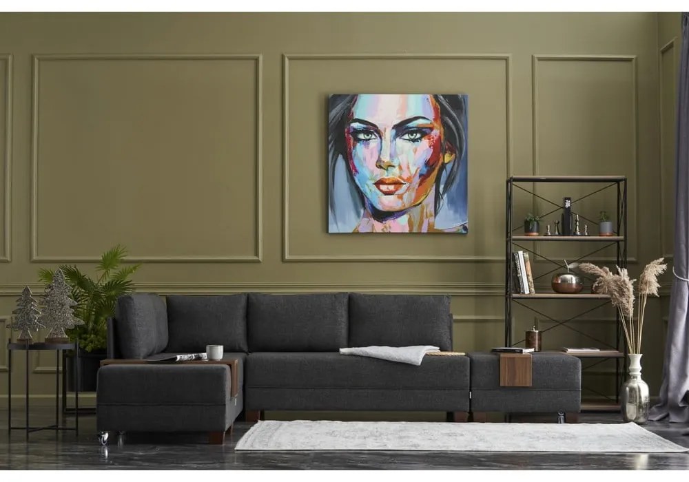 Divano angolare antracite (angolo sinistro) Fly - Balcab Home