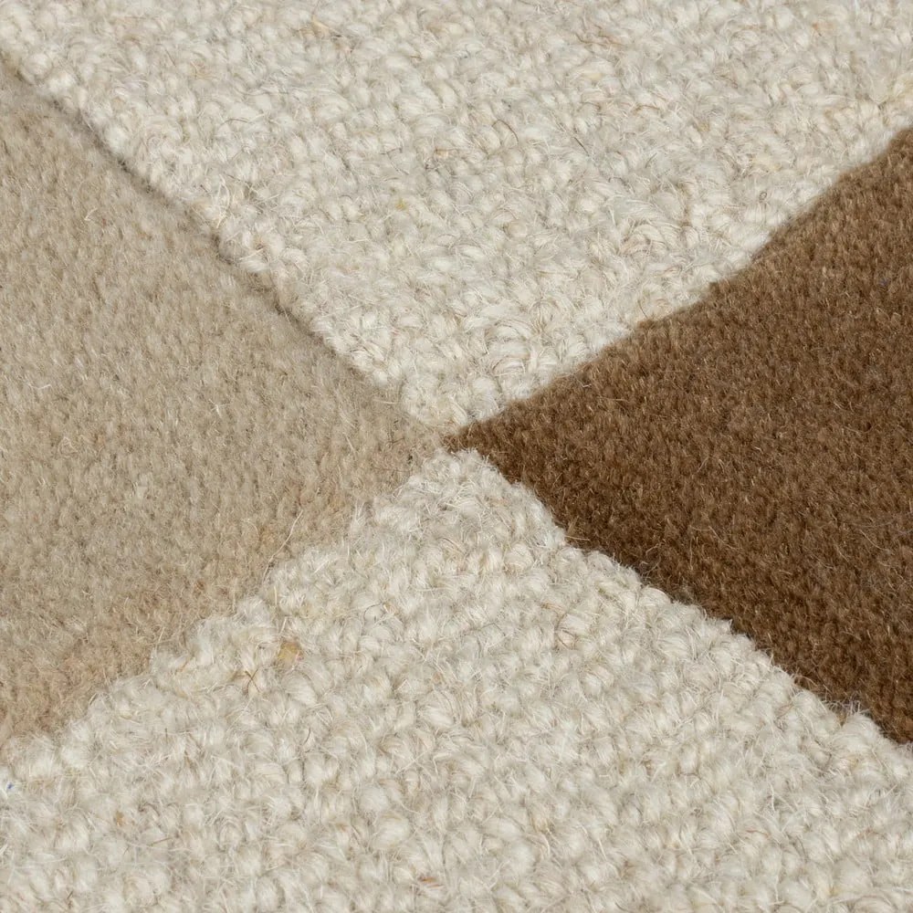 Tappeto marrone/beige in lana 120x170 cm Glow – Flair Rugs
