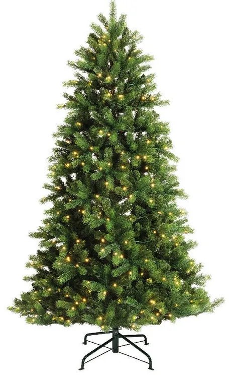 Albero di Natale artificiale Montsolar con illuminazione H 210 cm x Ø 130 cm