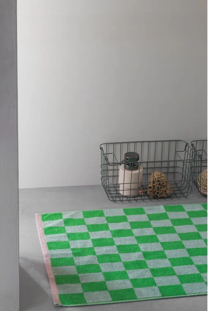 Tappetino da bagno in cotone organico verde 50x80 cm Retro - Mette Ditmer Denmark