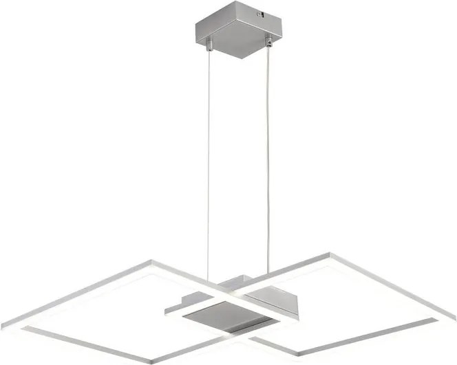 Lampadario LED design Kira grigio, luce con 3 temperature di colore 5400 lumen