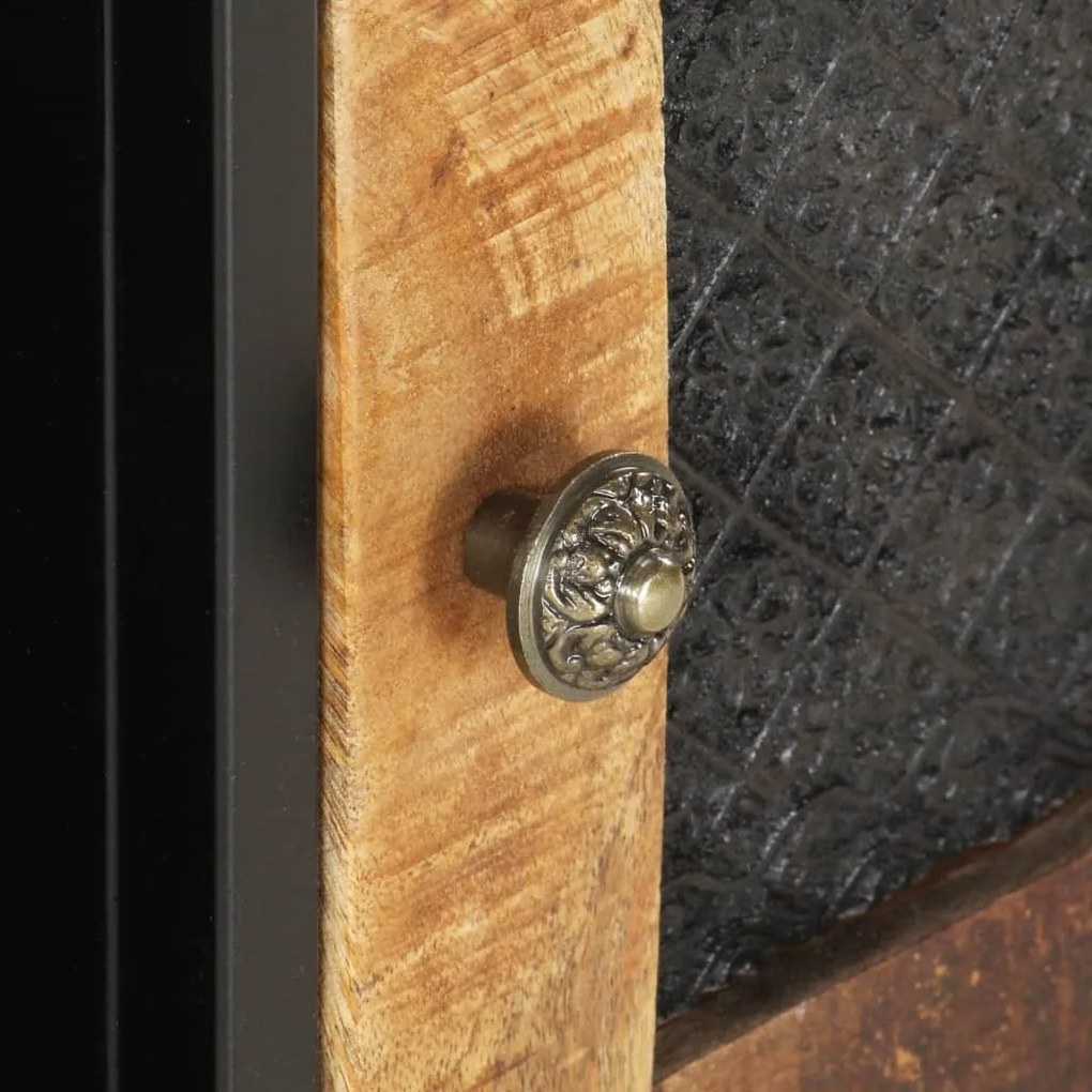 Mobile porta tv 90x30x40 cm in legno di mango grezzo