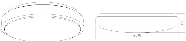 APLED - Plafoniera LED LENS R TRICOLOR LED/36W/230V IP41 2520lm