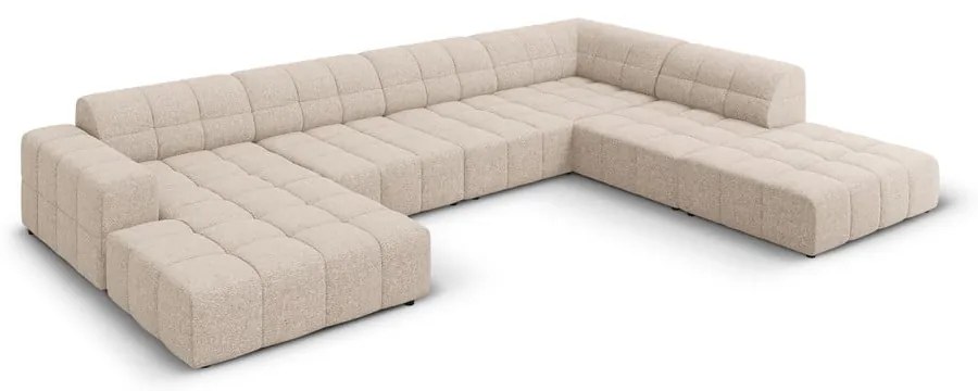 Divano angolare beige (angolo destro/"U") Chicago - Cosmopolitan Design