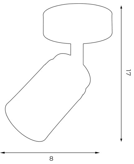 Faretto RENO 1xGU10/8W/230V bianco/oro