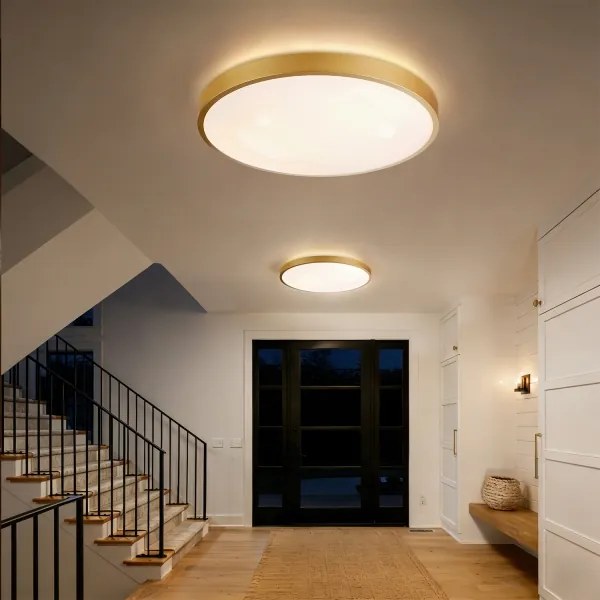 Brilagi - Lampada LED dimmerabile GLASS POOL DOUBLE LED/80W/230V 60 cm dorata + telecomando