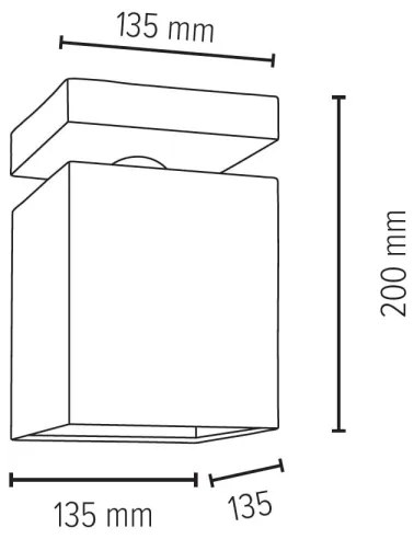 Spot-Light 2284174 - Plafoniera INGER 1xE27/25W/230V