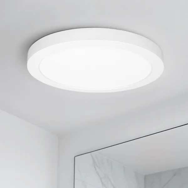 Solight WD242-W - Pannello LED 2 in 1 18W/230V 3000/4000/6000K Ø 22,5 cm IP54 bianco