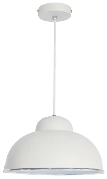 Lampadario Industriale Farell bianco E27 INSPIRE