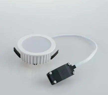 Incasso led fusion bianco in alluminio 5w 400lm 4000k 7x7x3,2cm inc...